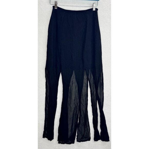 Tadashi Shoji Women's Size 6 Black Maxi Gore Vintage Skirt - Picture 2 of 12